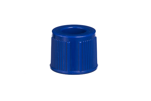 Snap Cap for Recapping 13mm Tubes, Royal Blue, Case of 5000