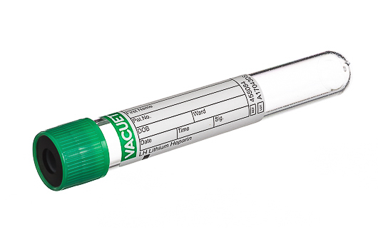 Plasma, Lithium Heparin, 9 ml, Green Pull Cap, 16x100, Case of 1200