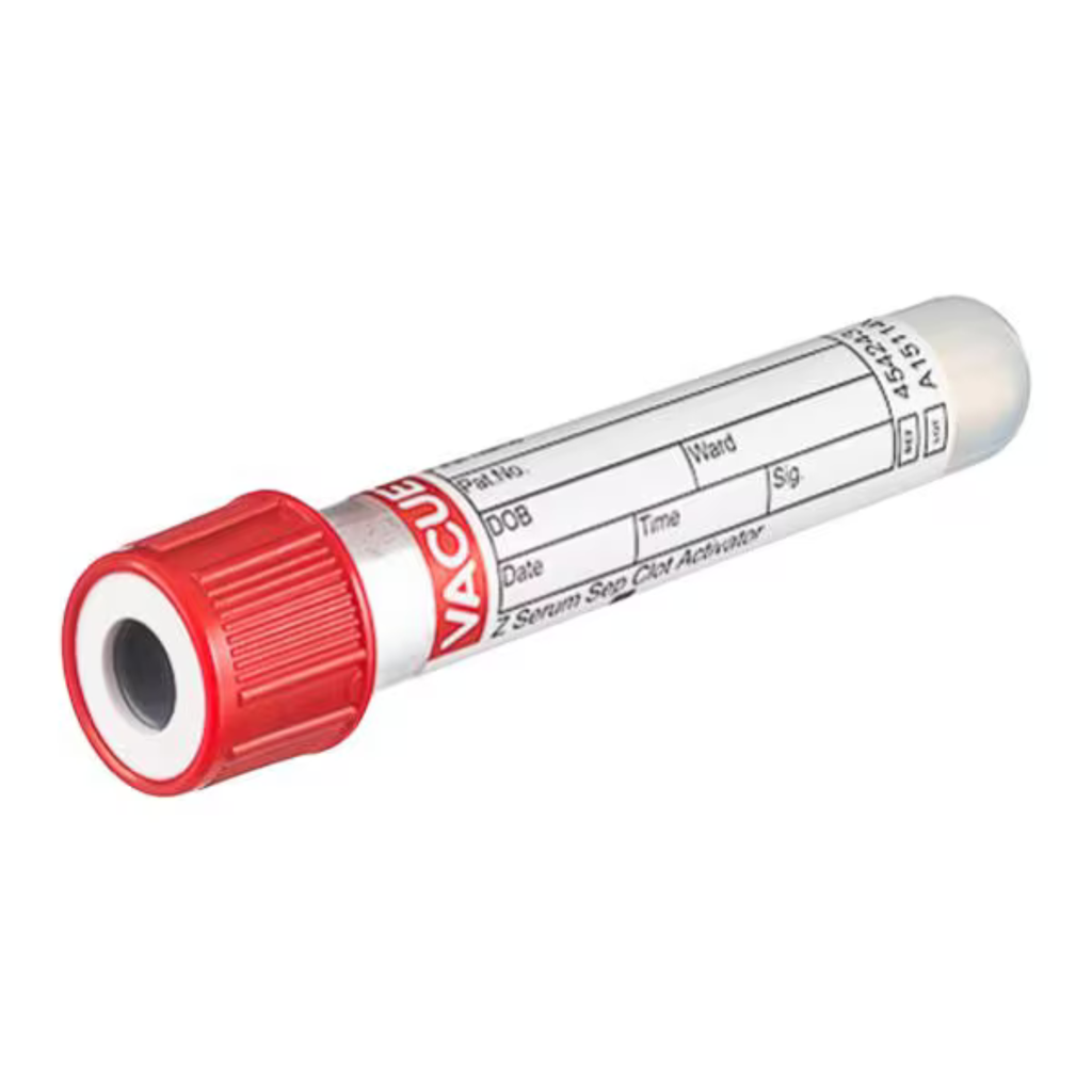 Greiner Bio-One VACUETTE Tube 2.5 ml Clot Activator Serum Separator Coated Additive Non-Rinse Red/White 13 x 75 United States