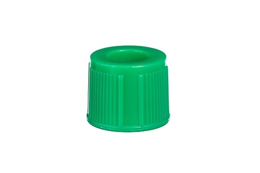 [371517] Snap Cap for Recapping 13mm Tubes, Green, Case of 5000