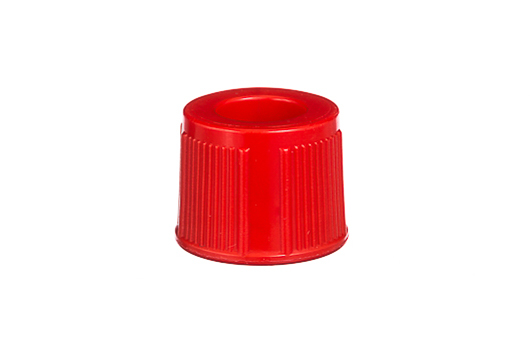 Snap Cap for Recapping 13mm Tubes, Red, Case of 5000