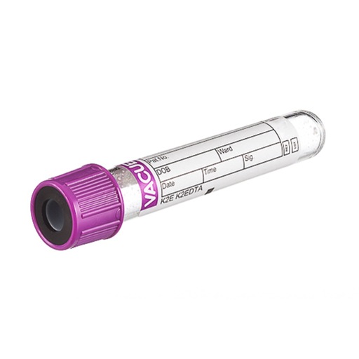 [454428] EDTA K2, 2 ml, Lavender Pull Cap, 13x75, Case of 1200