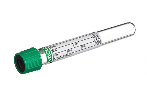 [456088] Plasma, Lithium Heparin, 6 ml, Green Pull Cap, 13x100, Case of 1200