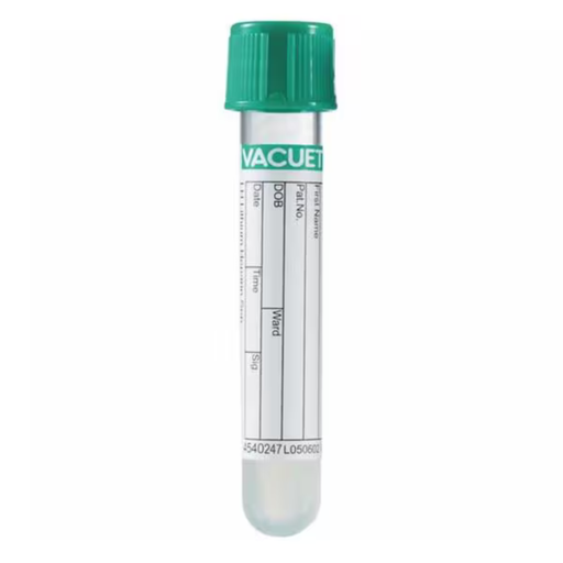 [454008P] Plasma, Lithium Hep, Gel Sep., 3.5mL, Green Pull Cap, 13x75, Case of 1200