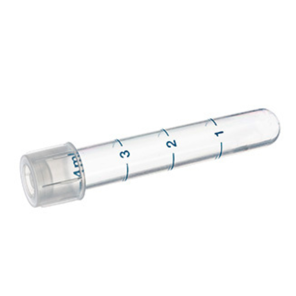 Greiner Bio-One Culture Tube, 12 x 75 mm, 5 mL, Sterile, PPN, RND BOT, w Snap (Vent) Cap