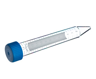 [188171] Greiner Bio-One Centrifuge Tube, 15mL, 17 x 120mm, Sterile, PS, BLU Screw Cap, CON (V) BOT, w/ Grads, ID Field 188171