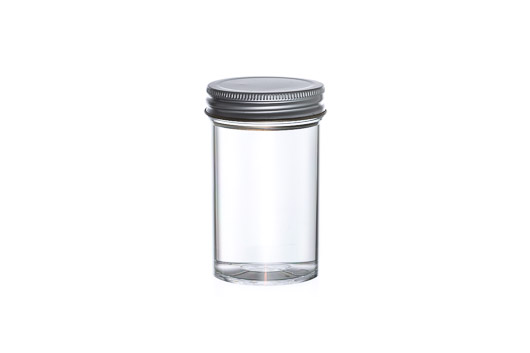 Sample Container, PS, 49x80, 100mL, Flat BOT, Metal Screw Cap, Case of 160