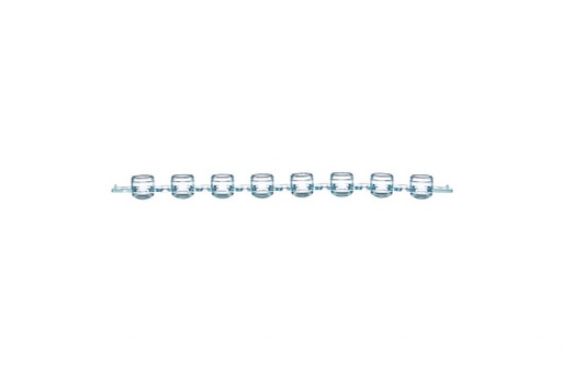 [373274] Greiner Bio-One PCR strip caps, domed lid, blue