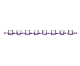 [373277] Greiner Bio-One PCR strip caps, domed lid, violet
