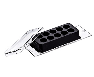 [543078] Greiner Bio-One Cellview Slide 10 Well, Sterile, TC, Sterile, glass bottom, 10 compartments, single packed