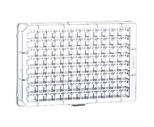 96W CrystalQuick RW (Round Wells) Protein Crystallization Plate, Low Birefringence, w/3 Round, Curved Bottom Crystallization Wells, Clear, Case of 40