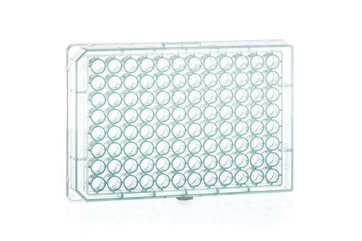 [650205] Greiner Bio-One 96W Plate, PP, Round (U) Bottom, Chimney Style, Green