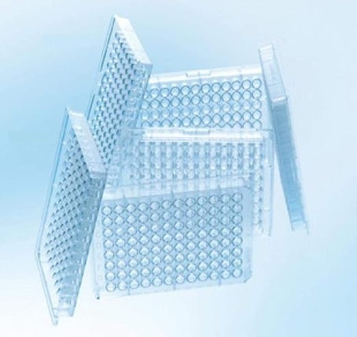 [651162] 96W Plate, PS, Sterile, Conical Bottom, Clear, Case of 375