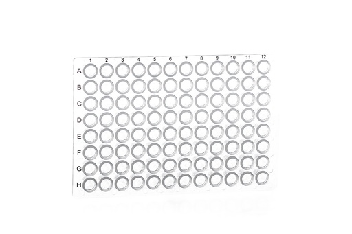 [652250] 96W PCR Plate, PP, w/o Skirt, 0.2 mL, Universal Fit, Natural, Case of 100