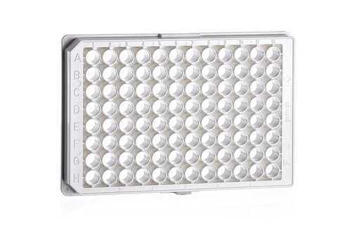 [655088] Greiner Bio-One Cell Culture Microplate 96W CellStar Plate, PS, TC Treated, Sterile, Flat Bottom, Chimney Style, White µClear