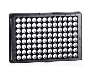 Greiner Bio-One Microplate 96W UV-Star Plate (For Lower UV APPlications), Flat Bottom, Chimney Style, Black µClear