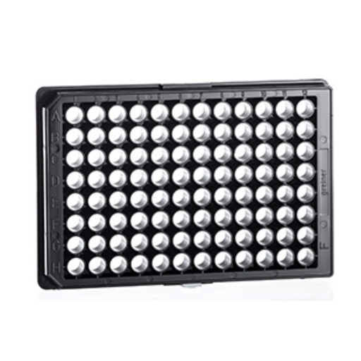 [655809] 96W UV-Star Plate (For Lower UV Applications), Flat Bottom, Chimney Style, Black uClear, Case of 40