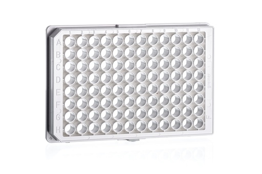 [655903] 96W Non-binding, PS, Flat Bottom, Chimney Style, White Clear, Case of 40