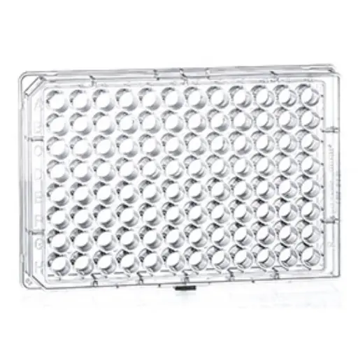 [655940] Greiner Bio-One Cell Culture Microplate 96W CellCoat Poly-D-Lysine Plate, PS, Flat Bottom, Chimney Style, Clear, w/Lid