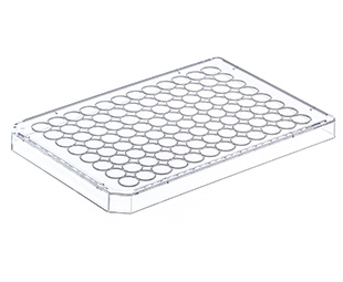 Microplate Lid, PS, Standard Height w/Condensation Rings for 96W Plate, Clear, Case of 100