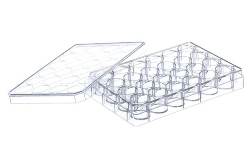 [662160] Greiner Bio-One Cell Culture Multiwell Plate, 24 Well, PS, Clear, Cellstar®, TC, Lid With Condensation Rings, Sterile, Single Packed
