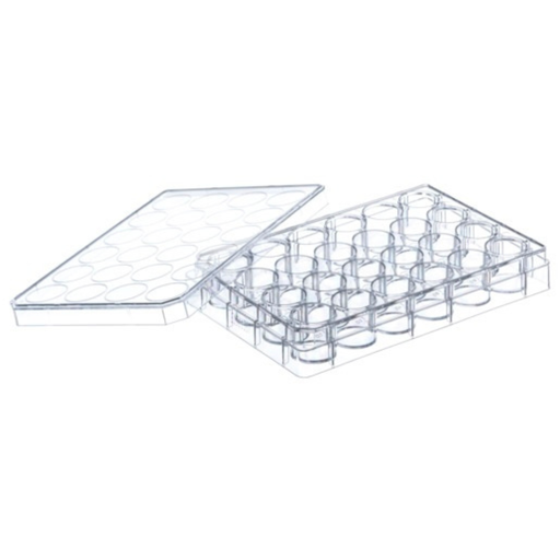 [662960] Greiner Bio-One Advanced TC™, 24 Well, with lid, Clear, Sterile, 1/pk, 100/cs