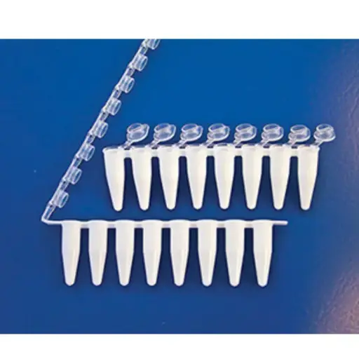 [671241] COMBO Sapphire RT PCR 0.2ml strip tubes, standard profile, white,  strip caps in same box, Case of 1250