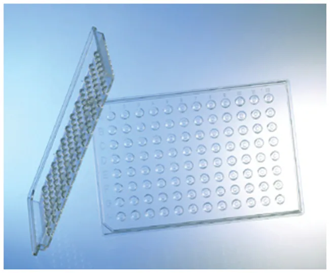 Greiner Bio-One 96W IMP@CT™ Protein Crystallization Plate - Low Profile, PS, Conical wells w/Flat bottom, Clear