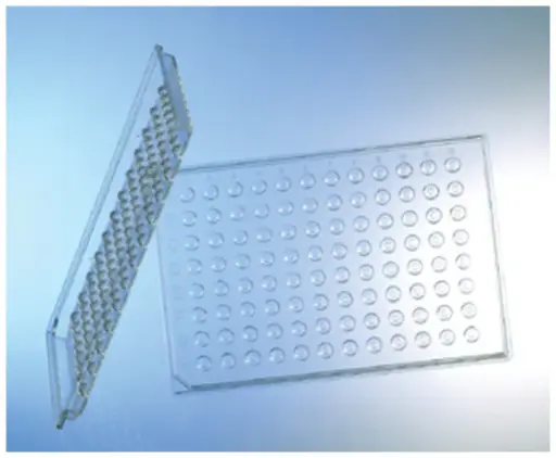 [673101] 96W IMP@CT Protein Crystallization Plate - Low Profile, PS, Conical wells w/Flat bottom, Clear, Case of 80