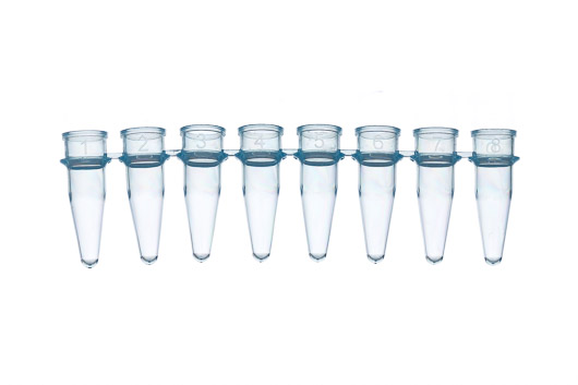 PCR 0.2ml strip tubes, blue, Case of 1250
