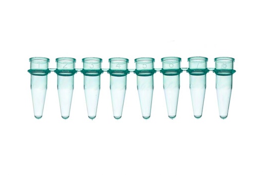 [673275] Greiner Bio-One PCR 0.2ml strip tubes, green