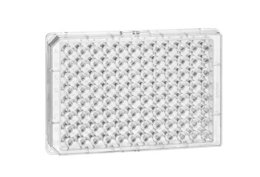 [675061] 96W Half Area MICROLON 600 Plate, PS, High Binding, Flat Bottom, Chimney Style, Clear, Case of 40