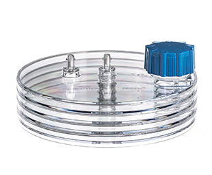 [678904] CELLDISC, 4 LAYERS, 1.000 CM2, PS, CLEAR, STANDARD SCREW CAP BLUE, ADVANCED TC, STERILE, SINGLE PACKED, Case of 4