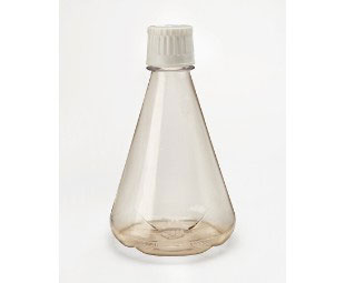 [679515] Cell culture shaker flask, 2000ml, baffled bottom, PC, White Duocap, clear, sterile, Case of 6