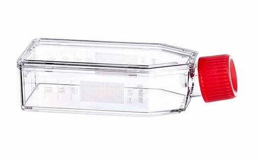 [690160] CELLSTAR T25 Flask, 50mL, TC Treated, Sterile, Canted Neck, w/ Plug Seal Cap, Case of 200