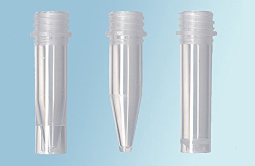 MicroTube, PPN, 1.5mL, CON/SKRT BOT, Sterile, w/ Clear Cap (Cap and Tube), Case of 500