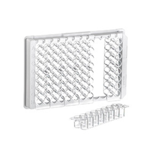 [756070] 96W F16 MICROLON 200 Plate, PS, Medium Binding, 2x8 Flat Bottom Strips, Clear Wells, Case of 100