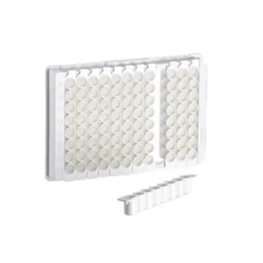 [762074] 96W F8 LUMITRAC 600 Plate, PS, High Binding, 1x8 Flat Bottom Strips, White Wells, Case of 100
