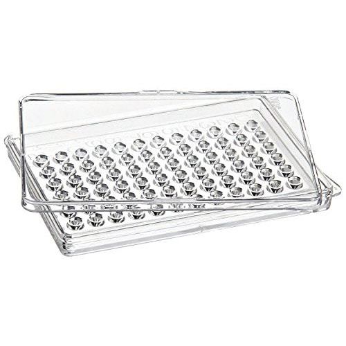 [769180] 72 well HLA (Terasaki) Plate, PS, TC Treated, Recessed Lid Design, w/1 Lid per 10 Plates, Clear, Case of 200