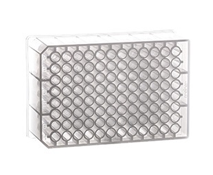 Greiner Bio-One 96 Deep Well MASTERBLOCK Storage Plate, PP, 1 ml/well, Chimney Style, Round (U) Bottom, Natural