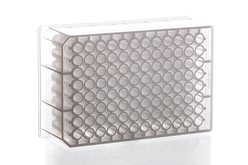 [780215] 96 Deep Well MASTERBLOCK Storage Plate, PP, 1 mL/well, Chimney Style, Round (U) Bottom, Natural, Case of 50