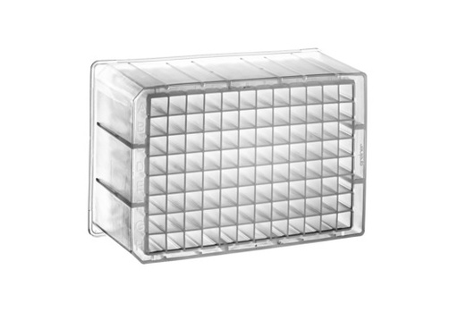 [780271] 96 Deep Well MASTERBLOCK Storage Plate, PP, Sterile, 2 mL/well, Square Wells, Conical Bottom, Natural, Case of 50
