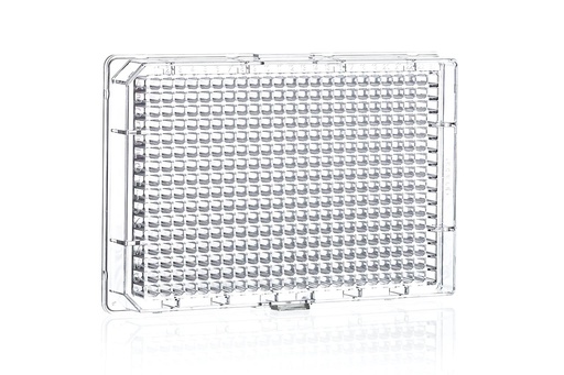 [781101] 384W Plate, PS, Flat Bottom, Clear, Case of 100