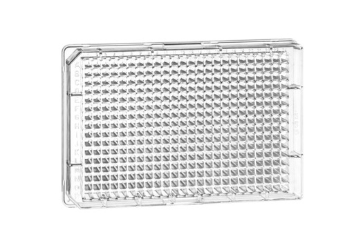 [781182] 384W CELLSTAR Plate, PS, TC Treated, Sterile, Flat Bottom, Clear, w/Lid, Case of 32