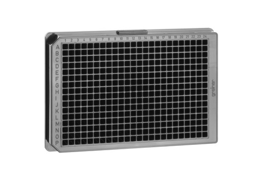 [781209] 384W Plate, PP, Flat Bottom, Black, Case of 100