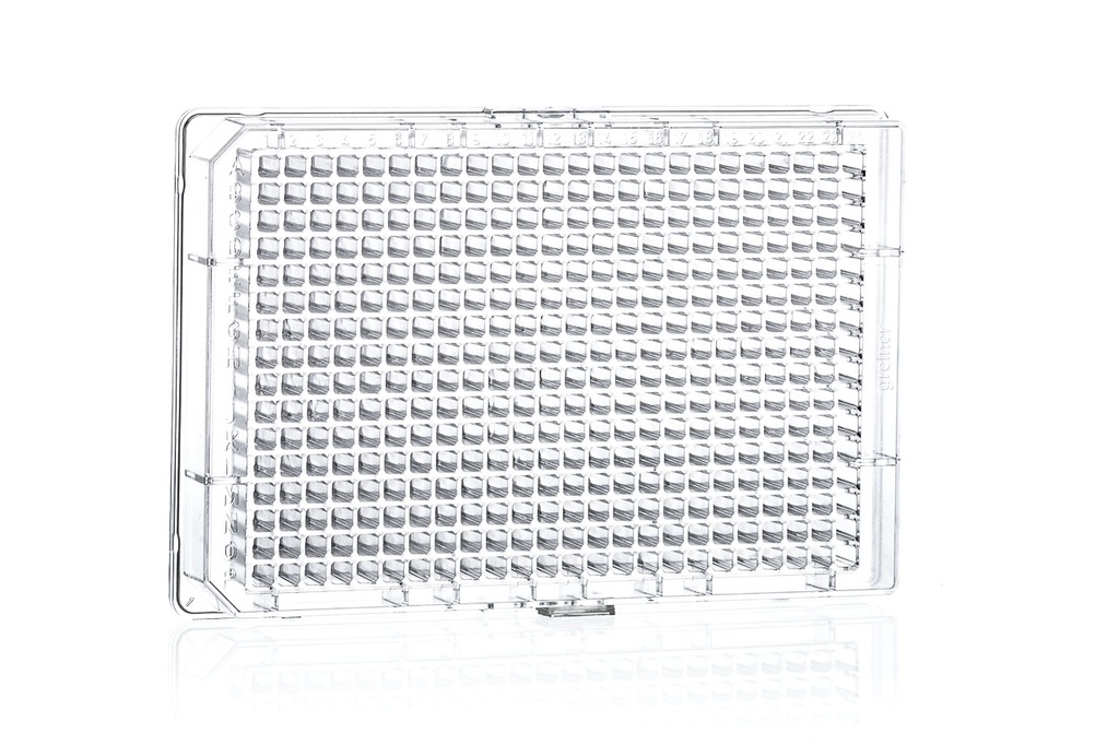 Greiner Bio-One 384W UV-Star Plate (For Lower UV APPlications), Flat Bottom, Clear