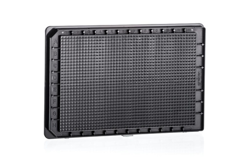 [782096] 1536W HiBase FLUOTRAC 200 Plate, PS, Medium Binding, Flat Bottom, Black uClear, Case of 60