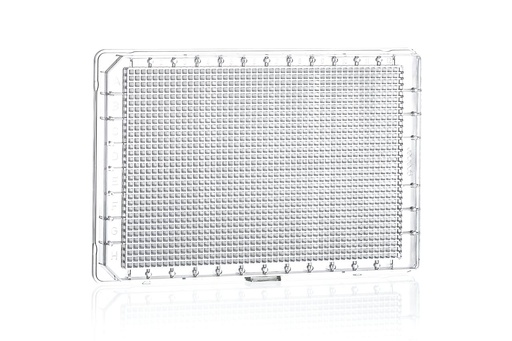 [782101] 1536W HiBase Plate, PS, Flat Bottom, Clear, Case of 60