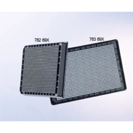 [783892] 1536W LoBase SensoPlate, PS, Sterile, Black/Glass, w/Lid, Case of 16