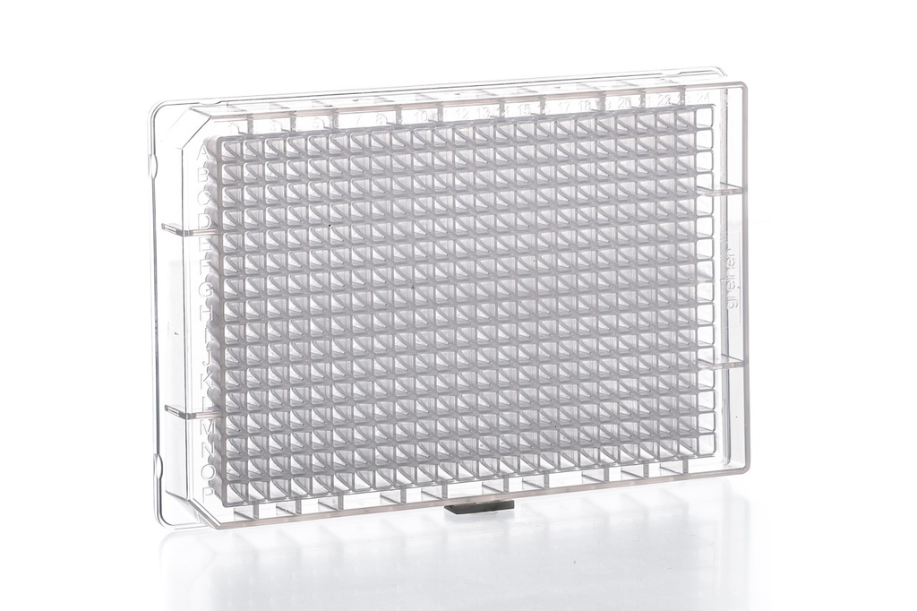 384 Deep Well Small Volume Plate, PP, 1-90 uL/well, Clear, Case of 100